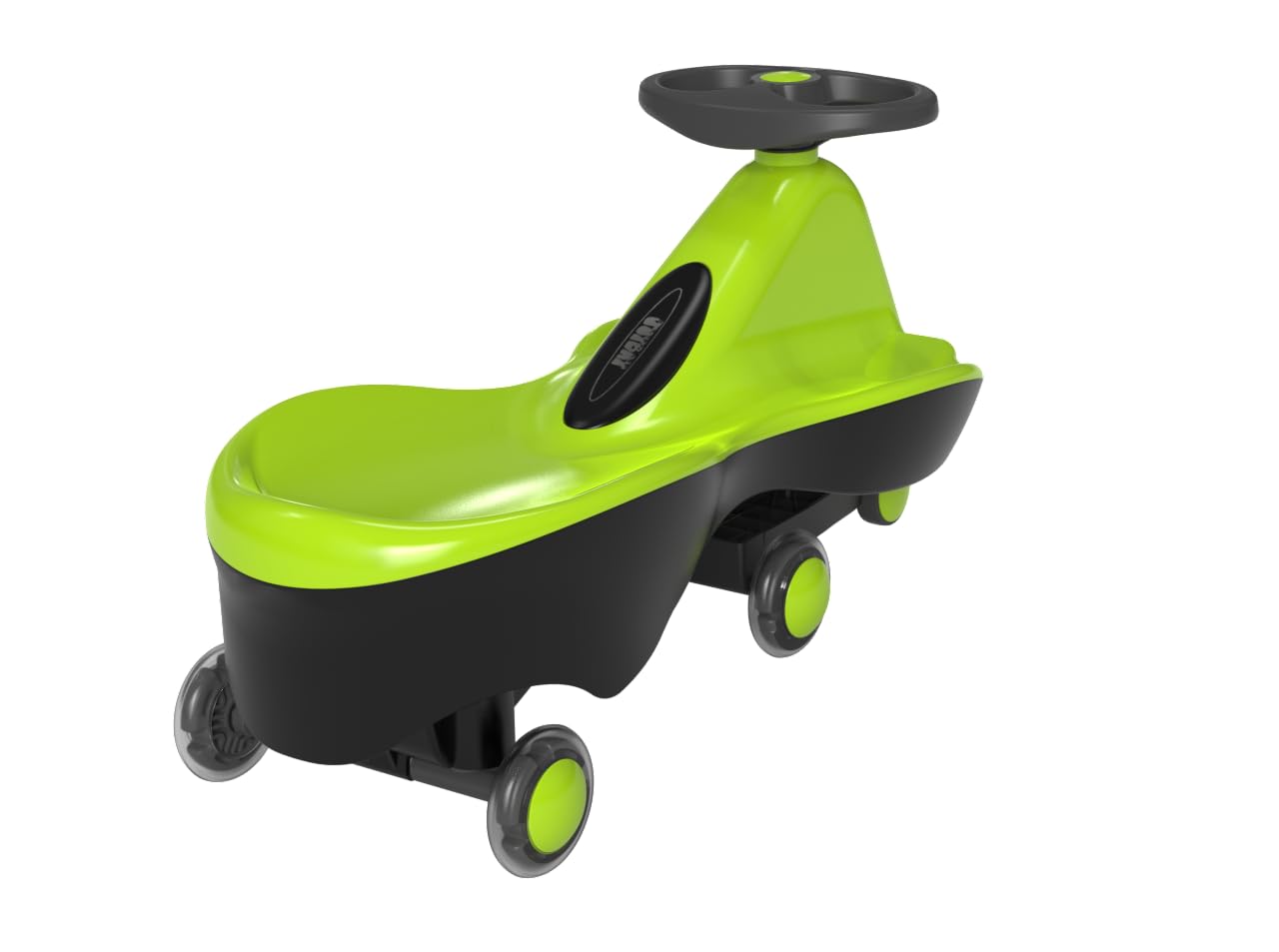 Joybay Sports Collection Premium Led-Wheel Swing Car Ride On Toy (Apple Green, Come Fully Assembled)