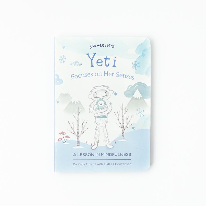 Slumberkins 14' Yeti Kin & 2 Board Books Complete Set Bundle | Promotes Mindfulness & Emotional Regulation | Social Emotional Development (Yeti Kin Plush + 2 Board Books)