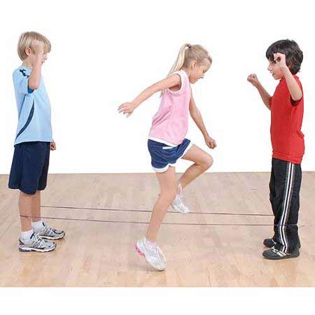 Chinese Jump Rope (1 Pack) Elastic Skipping Rope Game For Kids & Adults | Colorful Stretchy Jump Rope For Kids, Girls And Boys. Party Favor. Physical Education Equipment | Item No. 733-1A