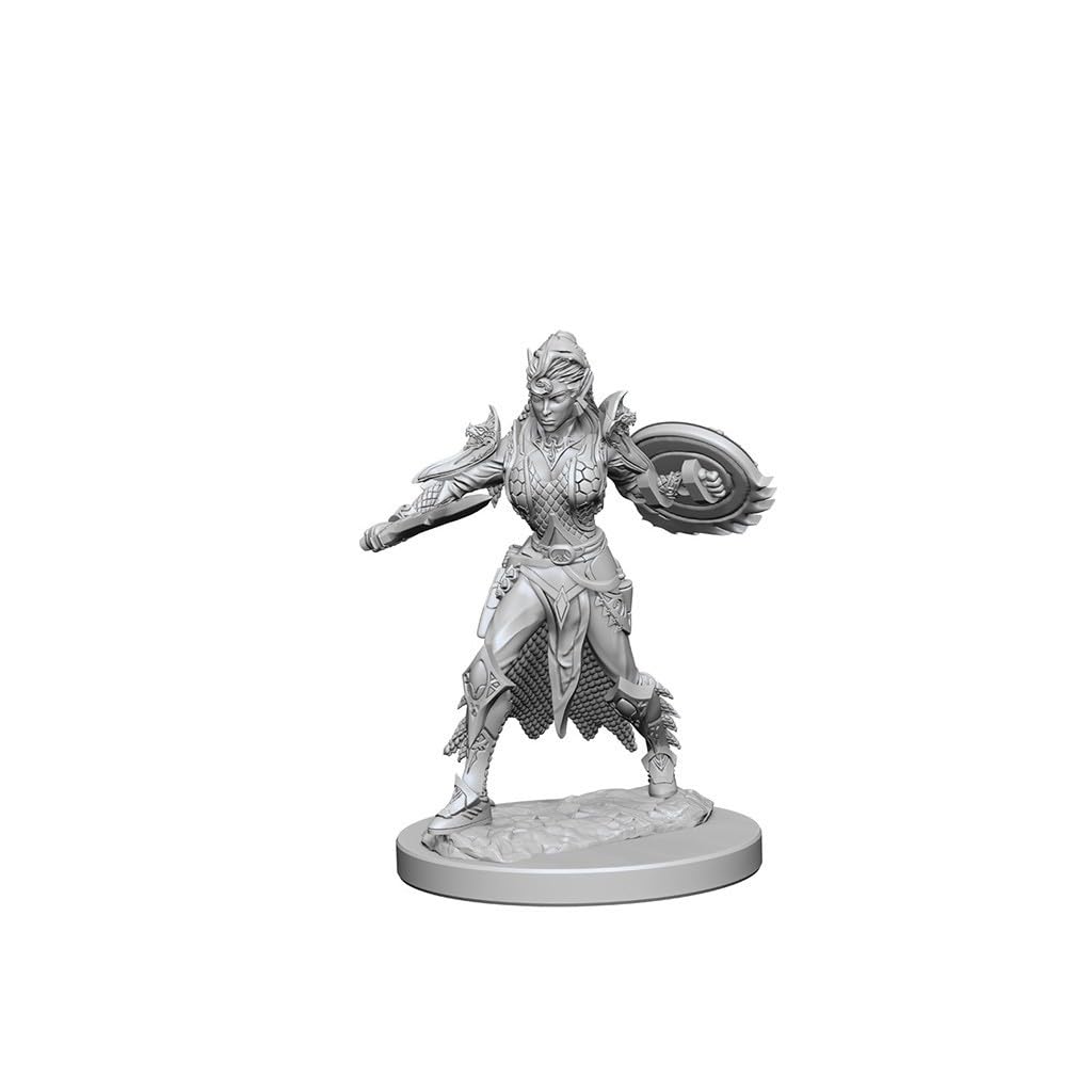 Neca Deep Cuts Unpainted Miniatures: Elf Female Fighter