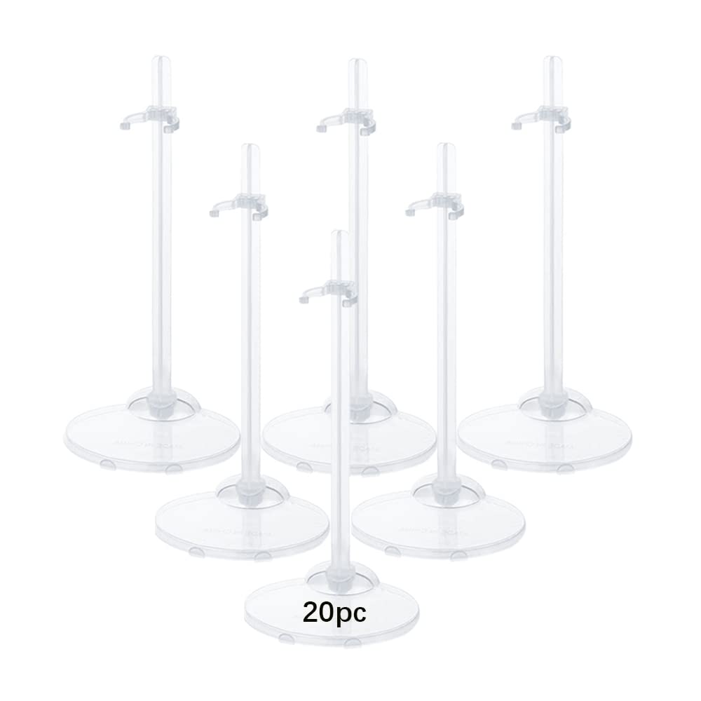 Hmieprs 20Pcs Doll Holder, Doll Stand Display Holder, Ideal Doll Display Stand Support With Adjustable Waist Clip For 11 To 13 Inch Tall Dolls