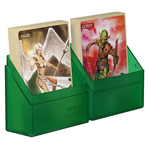 Ultimate Guard Boulder 40+ Classic, Deck Case For 40 Double-Sleeved Tcg Cards, Emerald, Secure & Durable Storage For Trading Card Games, Soft-Touch Finish