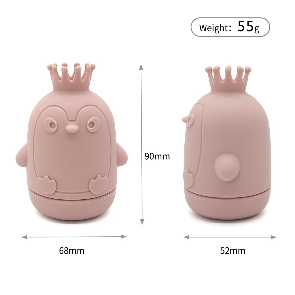 Ginbear Silicone Baby Bath Toys, Non-Toxic Mold Free Infant Squirty Bathtub Toys For Toddlers 6 Months+, Pack Of 4 (Terricolous)
