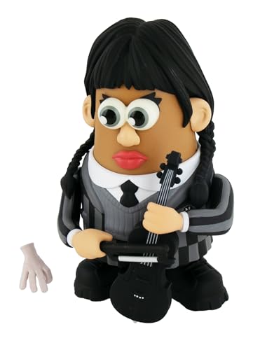 Poptaters Wednesday - The Addams Family - Wednesday Addams - Includes 16 Removable, Interchangeable Facial And Body Parts Including One Surprise Potato Head Original Piece!