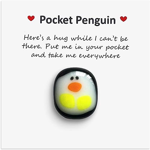 A Little Pocket Penguin Hug,Mini Cute Pocket Penguin Hug Animal Decoration Special Encourage Birthday Wedding Party Valentines P
