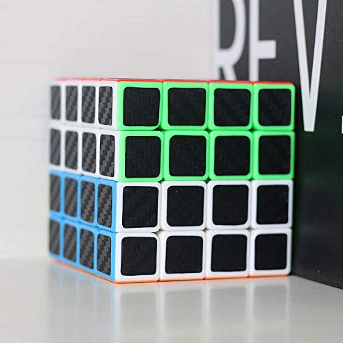 Cfmour Original Speed Cube 4X4X4, Fast Magic Cube For Kids, Smooth Carbon Fiber Cubes, Puzzle Toys