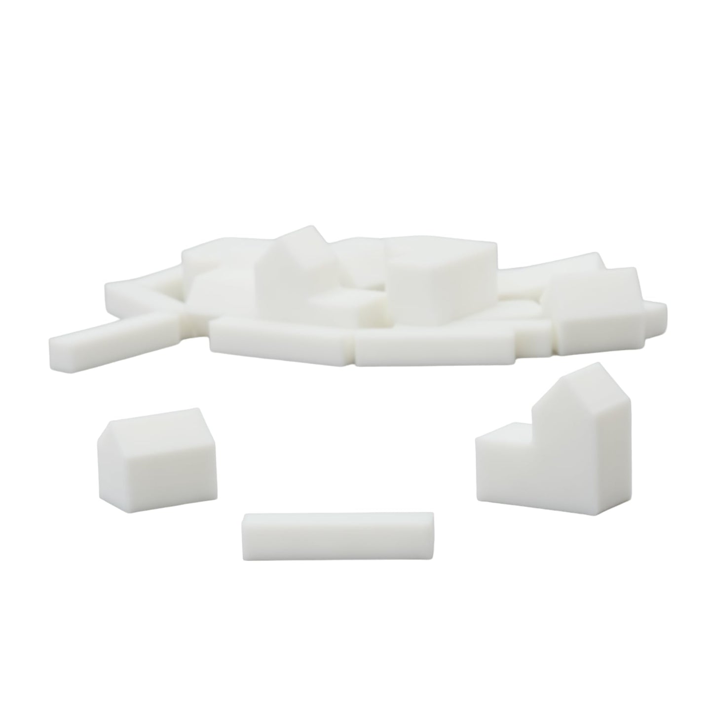 Bkprint3D Replacement Pieces For Catan Board Game | Settlers Pieces | 82 Colors | Base Set | (02_Snow_White)
