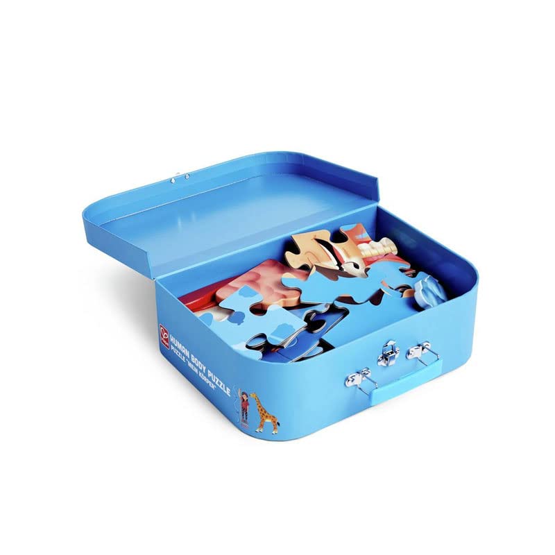 Hape Human Body Puzzle | 60 Oversized Pieces Educational Anatomy Jigsaw, Wooden Organs, For Children 4+ Years