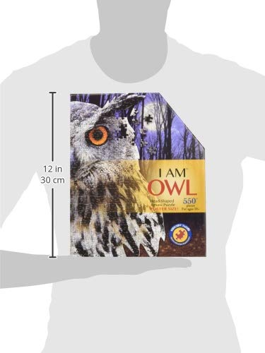 Madd Capp Puzzles - I Am Owl - 550 Pieces - Animal Shaped Jigsaw Puzzle