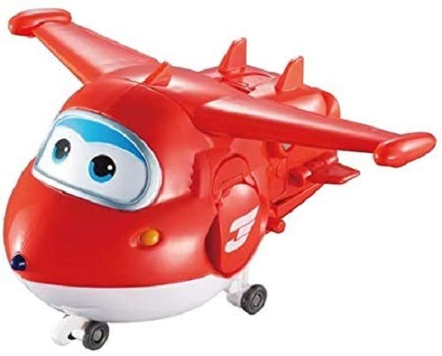 Super Wings 5 Transforming 5-Pack Jett, Paul, Todd, Astra & Agent Chase - Red Airplane Toys for 3-5 Year Old Kids, Birthday Gifts
