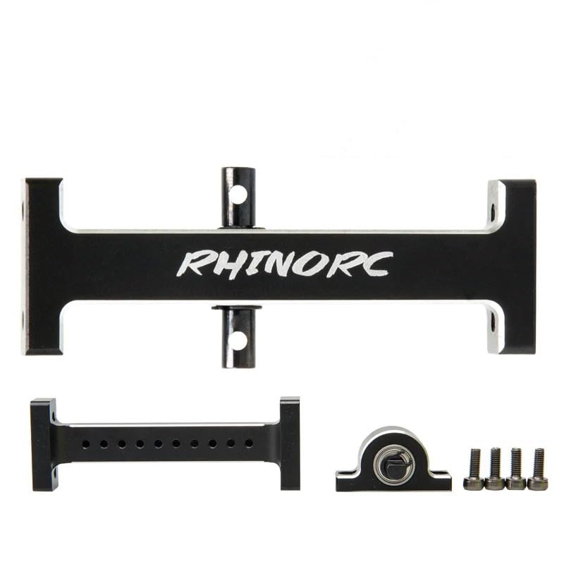 RhinoRC Hanger Beam,RC Holder Bridge,Metal Extend Driveshaft Axle for 1/10 Axial SCX10 Crawler Trucks Bridge Device Upgrade Part
