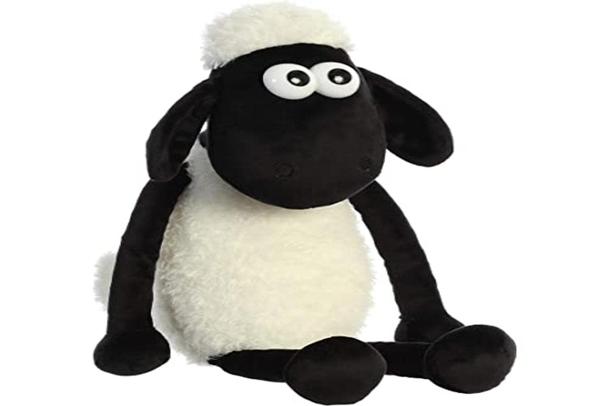 Aurora® Playful Shaun The Sheep® Stuffed Animal - Endless Fun - Farmyard Exploration - White 17 Inches