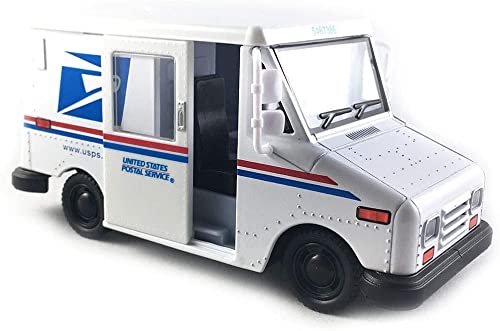 UPS Mercedes-Benz Sprinter + United States Postal Mail Truck Grumman LLV 5 Inch Die Cast Metal Model Toys SetOf2