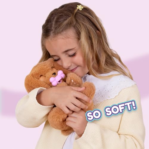 Imc Toys Baby Paws - Cocker Spaniel Puppy With Carrier | Soft And Cuddly Toy Puppy That Make 5 Adorable Sounds For Kids, Ages 4+