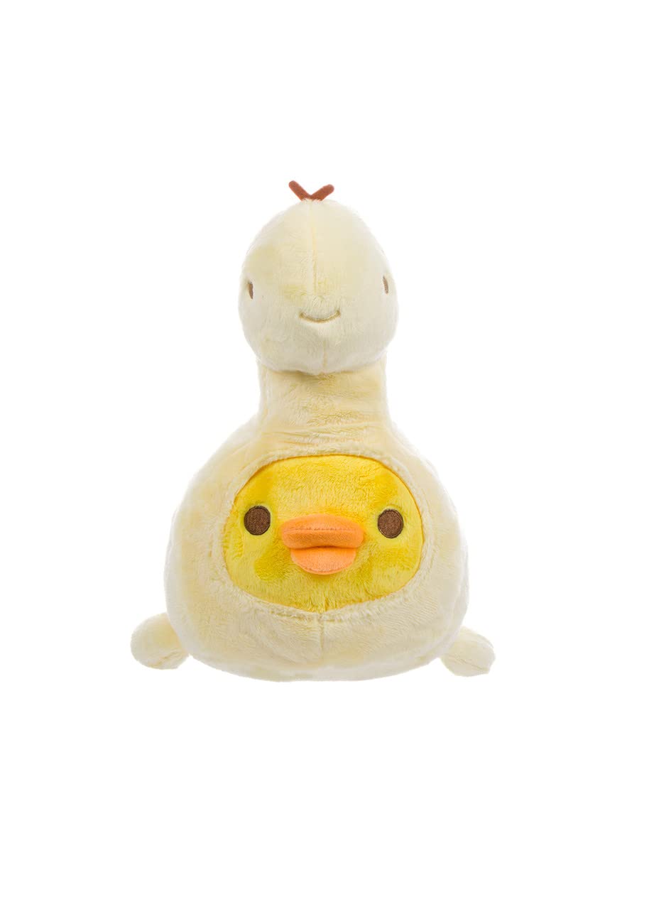 Rilakkuma Kiiroitori San-X Original Plays with Dino Series Plush - Pastel Yellow
