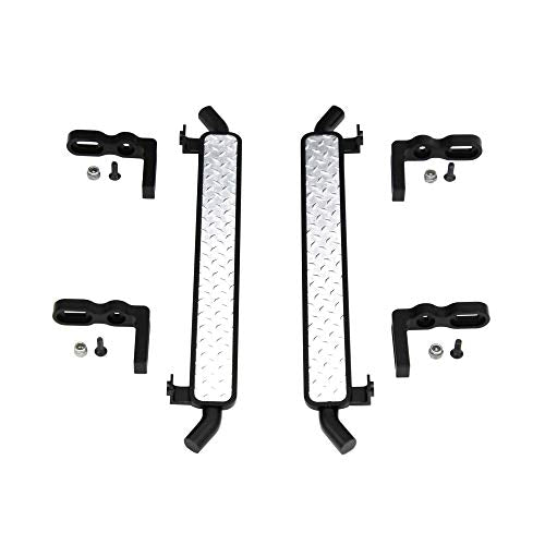 Hot Racing TRXF33DP01 Aluminum Diamond Rock Rail Side Step (2) - TRX-4