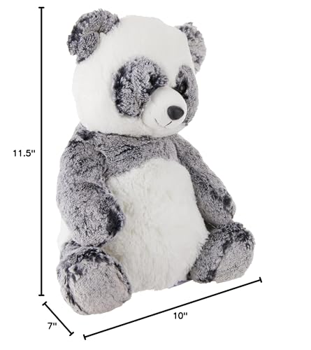 Aurora Snuggly Sweet & Softer Ping Panda Stuffed Animal - 12" White Polyester Comforting Companion, Model 03393