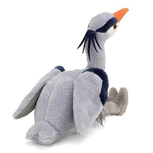 Wildlife Artists Great Blue Heron Plush Toy - 11 Blue Soft Stuffed Animal for Kids and Collectors