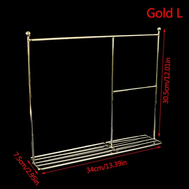 Eledoll 1:6 Dollhouse Furniture Clothes Hanger Clothing Rack Golden Metal Stand Wardrobe 1/6 With 20 Hangers For The 12'' Fashio