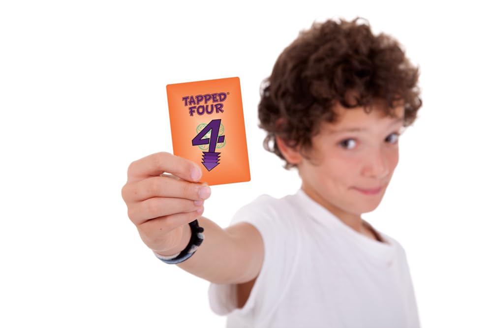 Tapped Four Travel Edition Card Game - 2 To 6 Players - Extra Tap Cards - Strategy, Luck, Laughter, Fun - Family And Friends