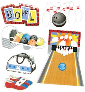 Jolees Boutique Bowling Alley Dimensional Stickers