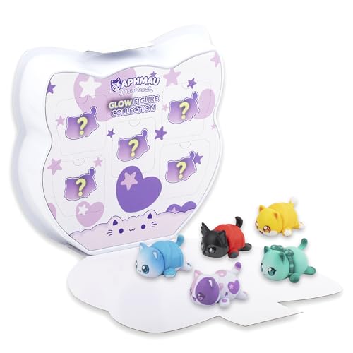 Aphmau & Friends Mystery Figures Glow Multi-Pack, Exclusive Glow In The Dark Figure Collection, Collectible Mini Figures Mystery Box, Official Merch