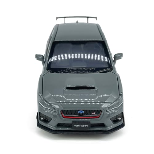 2016 Impreza WRX STI Diecast Model Car 1/32 Scale Metal Toy Cars Racing Sports Sedan Toy Vehicle with Light, 4 Doors Open Hood T