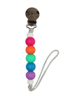 Pacifier Clip // Summer Rainbow