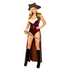 5089 - 4pc Pirate Buccaneer Beauty - Large / Brown/Red