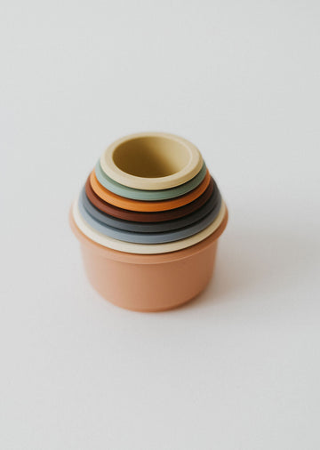 Silicone Cup stacking toy/Stacking toy