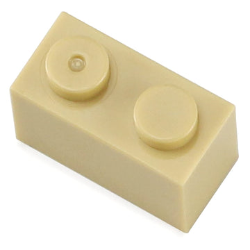 Feleph 1x2 Bricks Bulk 450 Pieces Tan Classic Basic Parts Sand Building Creative Play Set Blocks Toy Accessories Compatible with