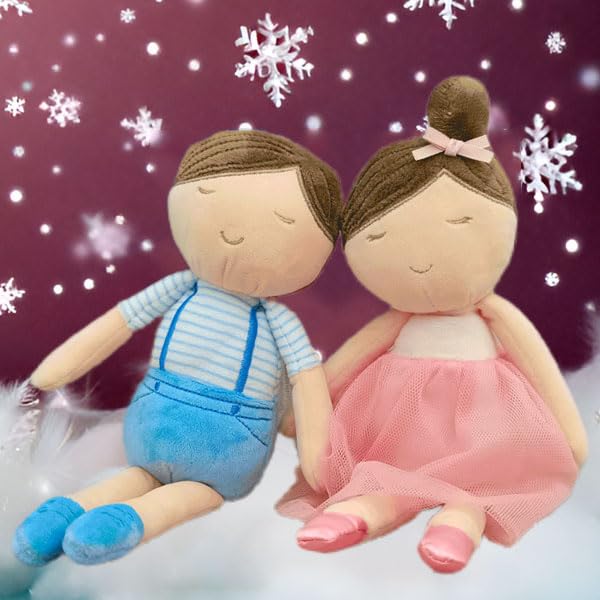 Fluffyfun Baby Doll Soft Ballerina Doll Plush 13.7'' (Girl)