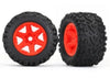Traxxas 8672A 3.8'' Wheels with Talon EXT Tires, Orange