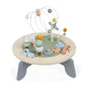 Janod Sweet Cocoon Wooden Activity Table for Toddlers, Multi-Play, Fine Motor Development, Medium Size, Water Painted, FSC Certified