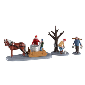 Lemax Maple Syrup Season, Set Of 3#03523