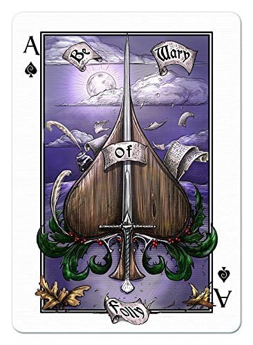 Albino Dragon The Name Of The Wind Playing Cards - Unlimited