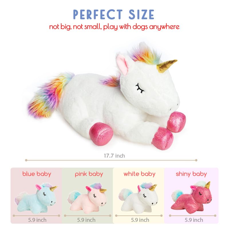 Vposyako Unicorn Stuffed Animals Set - 5 Pieces, Soft Plush, White, Ideal Gift for Girls 3-9 Years, Perfect for Christmas & Birthdays