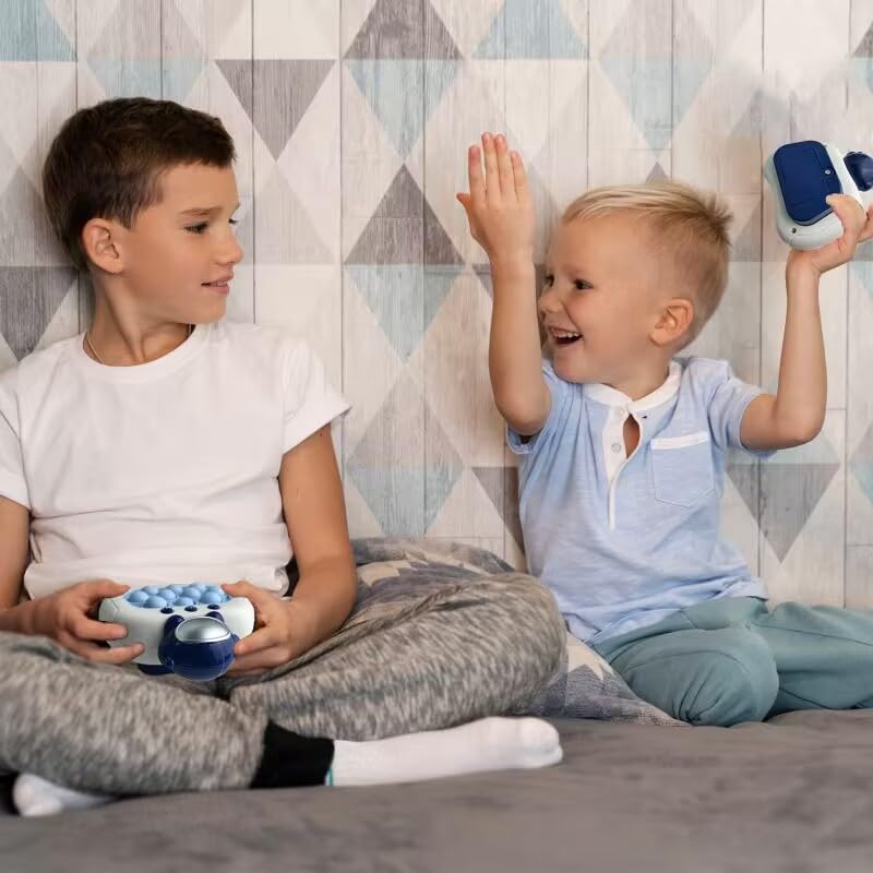 Pop Push Game Fidget Toy For Kids Ages 3-12,Handheld Fast Push Game Astronaut Console Fidget Toys For Girls Boys,Light Up Sensor