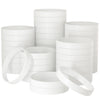 Bouiexye 60 Pieces Rubber Bracelets White Sports Band Unisex For Sports Teams Party Games Fashion Decorations