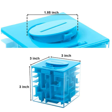 ThinkMax Money Maze Puzzle Box - 2 Pack Acrylic Gift Box for Kids & Adults, Fun Money Holder Puzzle