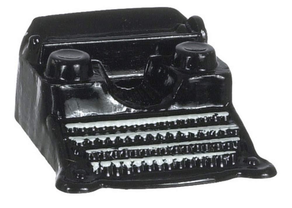 Dollhouse Miniature Black Typewriter