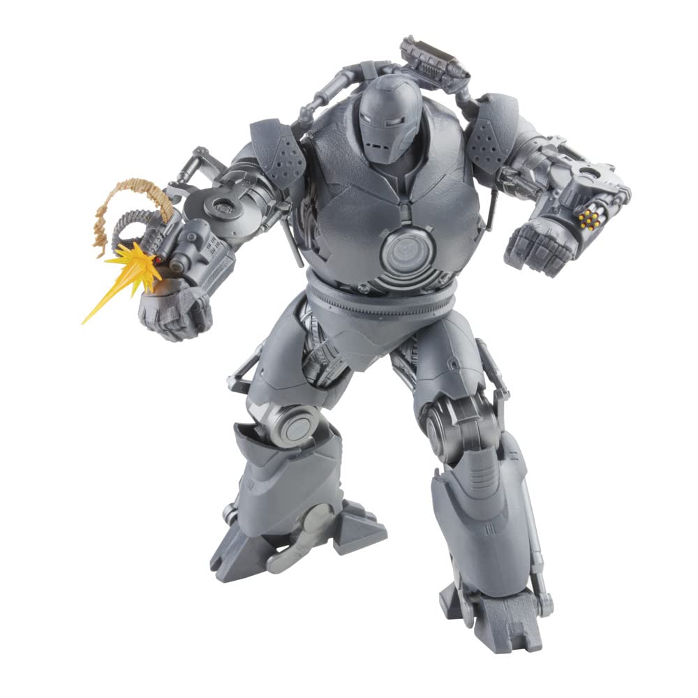 Marvel Hasbro Legends Series 6-Inch Scale Action Figure Toy 2-Pack Obadiah Stane And Iron Monger Infinity Saga Characters, Premium Design, 2 Figures And 8 Accessories