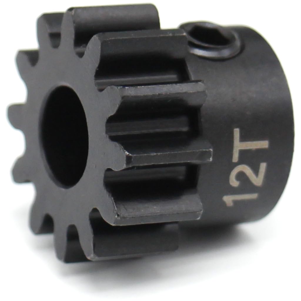 Hot Racing NSG12M15 12t Mod 1.5 Hardened Steel Pinion Gear 8mm Bore