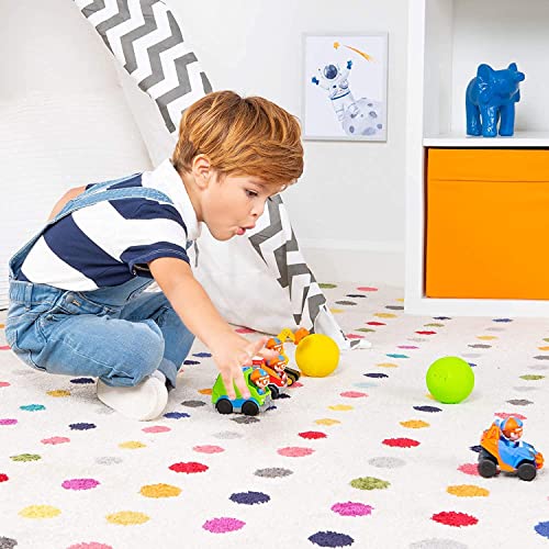 Blippi Mini Vehicle 2-Pack Bundle - Features Ice Cream Truck and Race Car, Each with a Toy Figure Seated Inside - Educational Ve