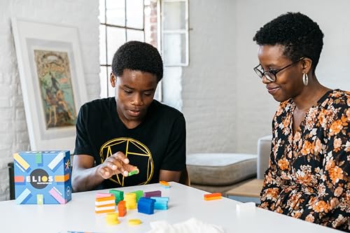 Helvetiq Elios Board Game - An Abstract Wooden Challenge To Test Your Strategy! Fun Family Game For Kids & Adults, Ages 7+, 2-4 Players, 15 Minute Playtime, Made By Helvetiq
