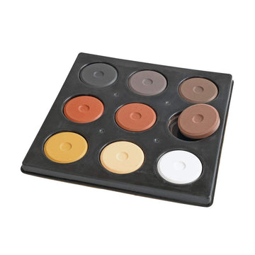 Jack Richeson Mini Tempera Paint Set - 9 Multicultural Colors in Tray, 1 Count