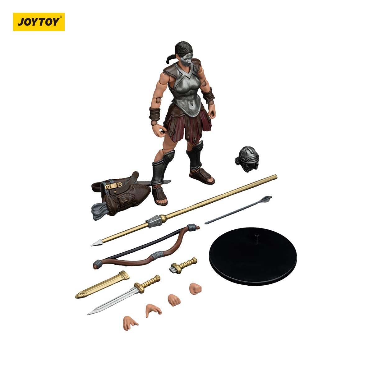 Joytoy 1/18 Strife Roman Republic Legionary Light Infantry Bow And Arrow Female Collector'S Edition Action Figure -4.25Inch