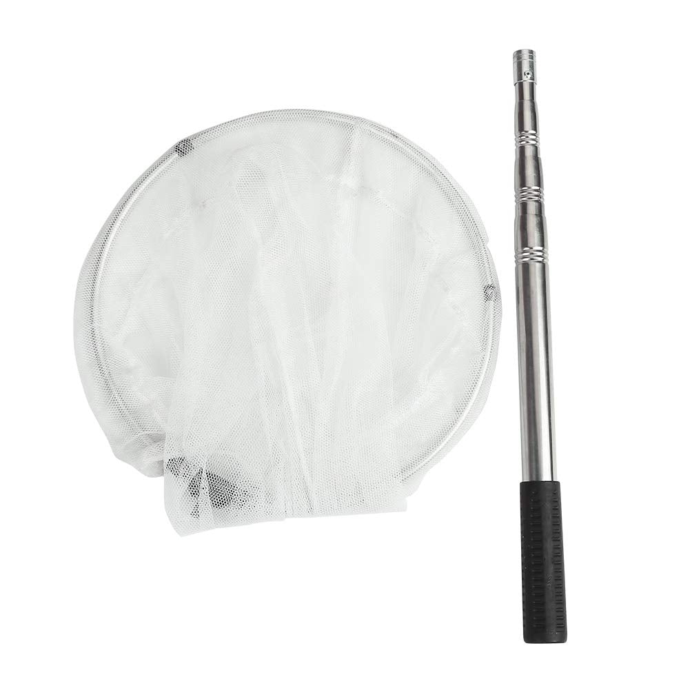 Restcloud Insect And Butterfly Net With 12' Ring, 24' Net Depth, Strong Stainless Telescoping Handle Extends To 38 Inches