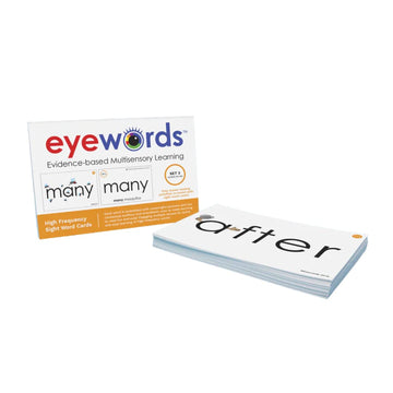 Eyewords - Multisensory Sight Word Phonics Flash Cards - Kinesthetic Learning Approach, Set #3, Words 101-150