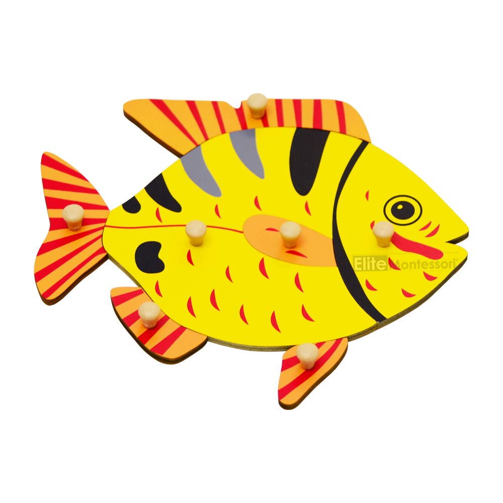 Elite Montessori Fish Puzzle Preschool Learning Material